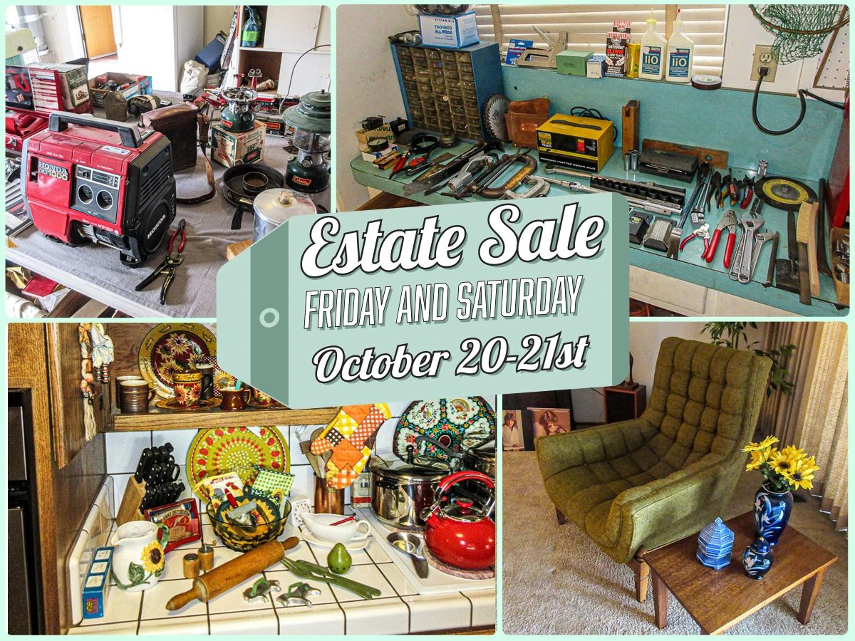 Estate Sale in Modesto by Treasures to Find starts on 10/20/2023
