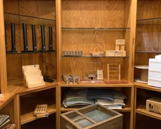 Large display pieces with glass shelves