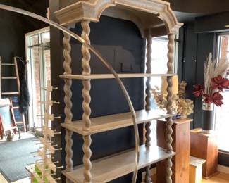 Whitewashed bookcase