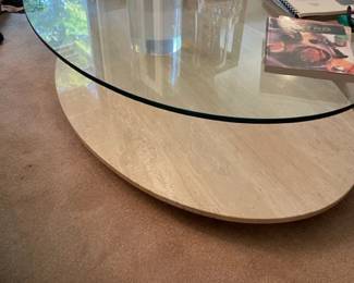 SIGNED LION IN FROST COFFEE TABLE