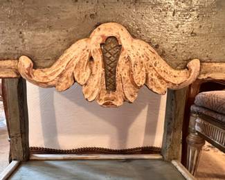 Detail on 17th century painted table