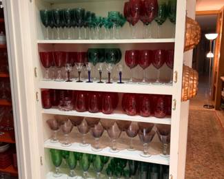 Every goblet and glass in every color in the world!