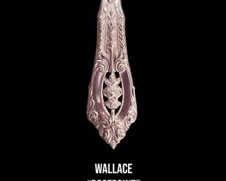 Two large sets of Wallace “Rose Point” sterling flatware