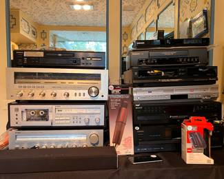 Disco time!  Old School electronics…an entire room of them!