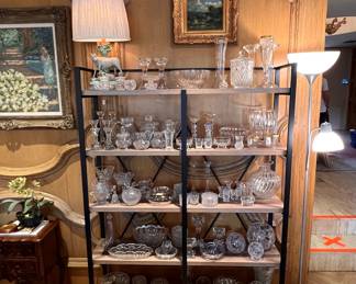 Crystal:  Baccarat, Lalique, Steuben, Waterford, American Brilliant cut glass, pressed glass, Swarovski, Oleg Cassini