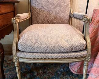 Pair Don Ruseau carved armchairs