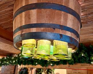 Custom lighting for the best wine room ever!  There are 5 of them!