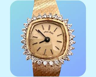 Andre Pailet 18k and diamond ladies watch