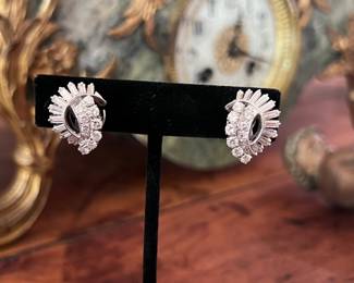 Diamond & gold vintage earrings