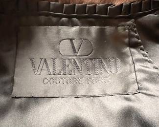Valentino Couture Natural Blue Mink full length coat