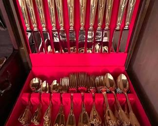 Ercuis gold flatware - Service for 12