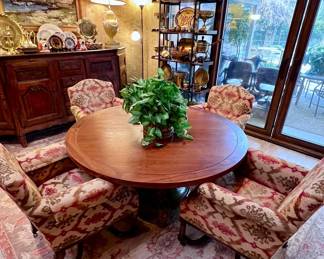 Don Ruseau game table with 4 chairs