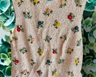 Beaded vintage crop top from Hong Kong