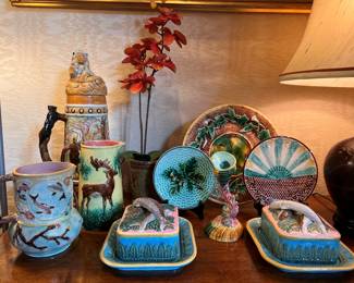 Antique and vintage majolica