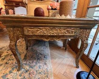 Vintage Don Ruseau painted table