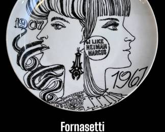 1967 Fornasetti plate made for Neiman Marcus