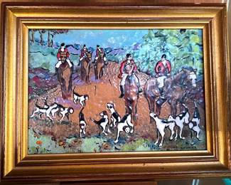 Enamel on copper small painting