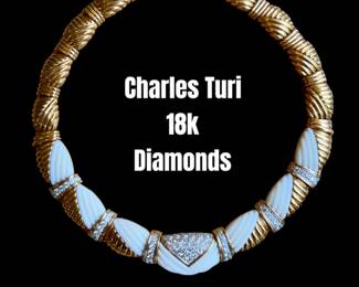 Charles Turi….18k, diamonds, heavy…AWESOME! 
