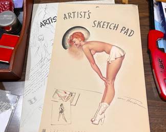Racy pinup calendar with original envelope