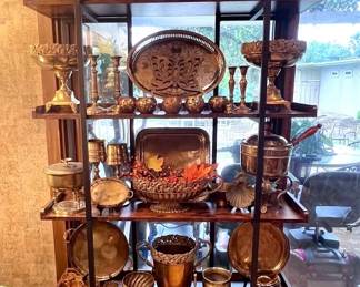 Mid-Century brass collection