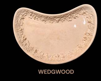 Wedgewood creamware crescent salad plate
