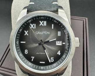39	$50 	
Crypton watch leather swede band black 