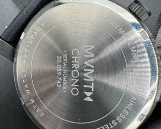 24	$100 	
MVMT Taft Special Edition chrono watch Midnight floral jacquard & embossed leather strap	