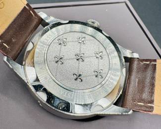 12	$50 
Vilandry men moonphase maritime black face brown leather band 	