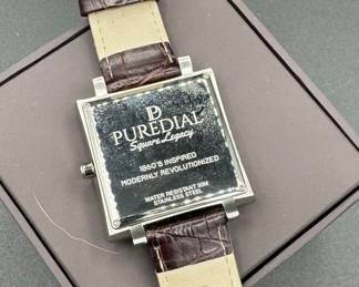 1	$75 	
Puredial men watch The Square Legacy green 860S	
