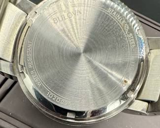 27	$80 	
Bulova Futuro Modern chronograph black dial men running 