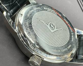 42	$60 	
Sturhling watch black leather band	