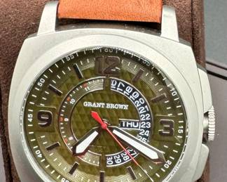 35	$50 	
Grant Brown 9414E brown leather band