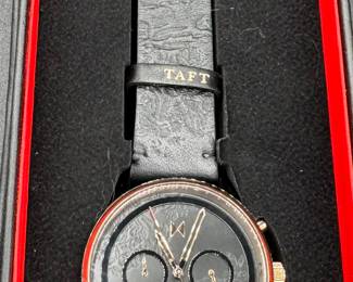 24	$100 	
MVMT Taft Special Edition chrono watch Midnight floral jacquard & embossed leather strap	
