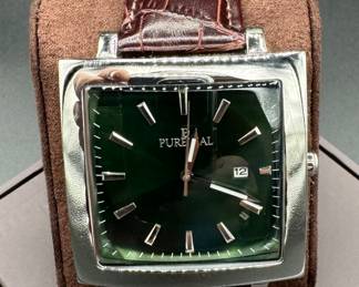 1	$75 	
Puredial men watch The Square Legacy green 860S	