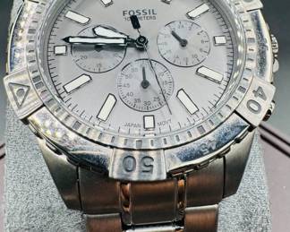 62	$30 
Fossil stainless steel band 