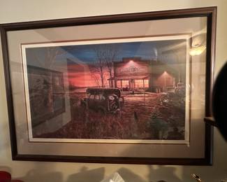 Jim Hansel signed print