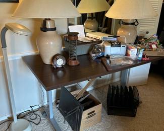Office supplies, quality desk and table lamps