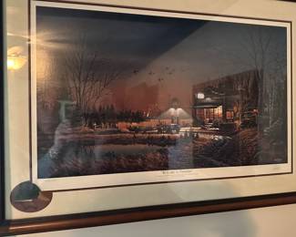 Terry Redlin signed print - "Welcome to Paradise"