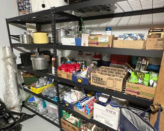 Nesco ovens, canning jars, water coolers, pressure cookers and many other items!