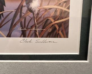 Signed print by Clark Sullivan 