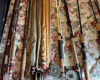 Fly fishing rods and reels