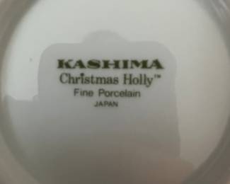 Kashima China "Christmas Holly"
