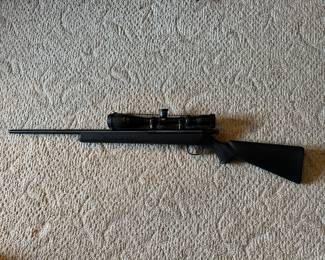 Bolt action rifle with scope