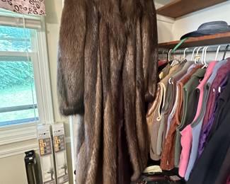 Long fur coat