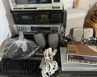 Electronics including a pair of Harmon Karden speakers