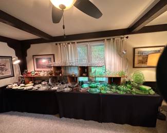 Beautiful collection of glassware