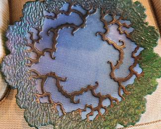 Unique Artisan Decorative Plate--California Artist