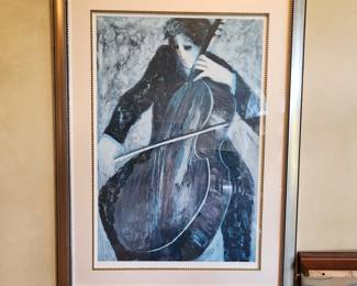  The Cellist -signed and numbered, Barbara A Wood