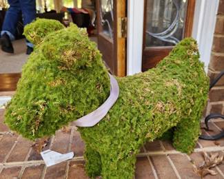 Moss Dog Topiary