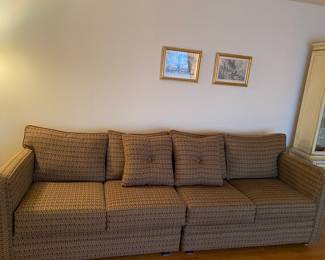 Mid Century Sectional Sofa, Re Upholstered in Deerfield 